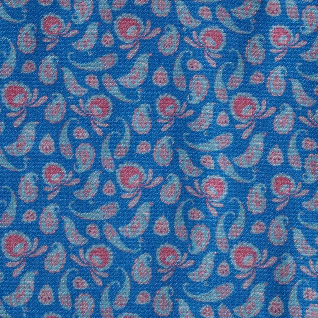 Viskose Druck Paisley blau